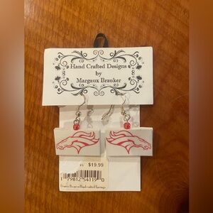 Denver Broncos Dangle Earrings